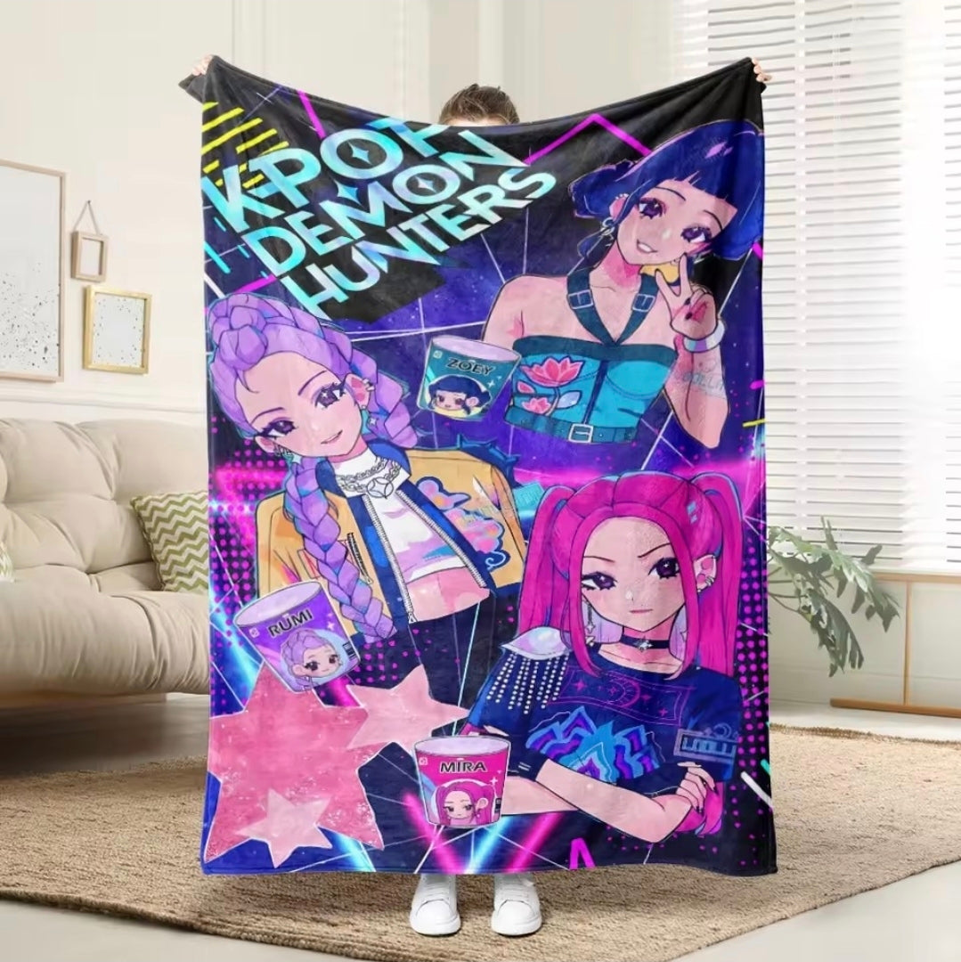 Plaid Huntrix – 100 × 70 cm