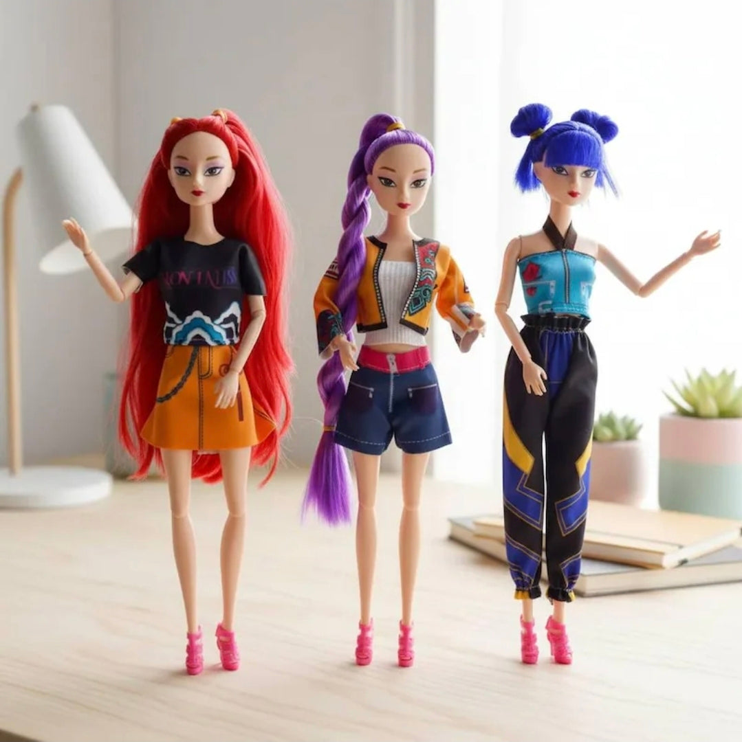 Lot de 3 Poupées K-Pop – Édition Idol Exclusive