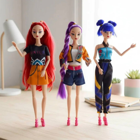 Lot de 3 Poupées K-Pop – Édition Idol Exclusive