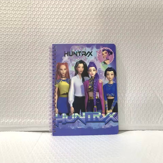 💖 Bloc-Notes A5 Huntrix – Design Rose K-Pop Créatif