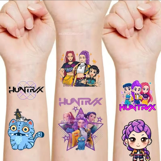 Lot de 20 Tatouages Temporaires K-Pop – Édition Fun Idol